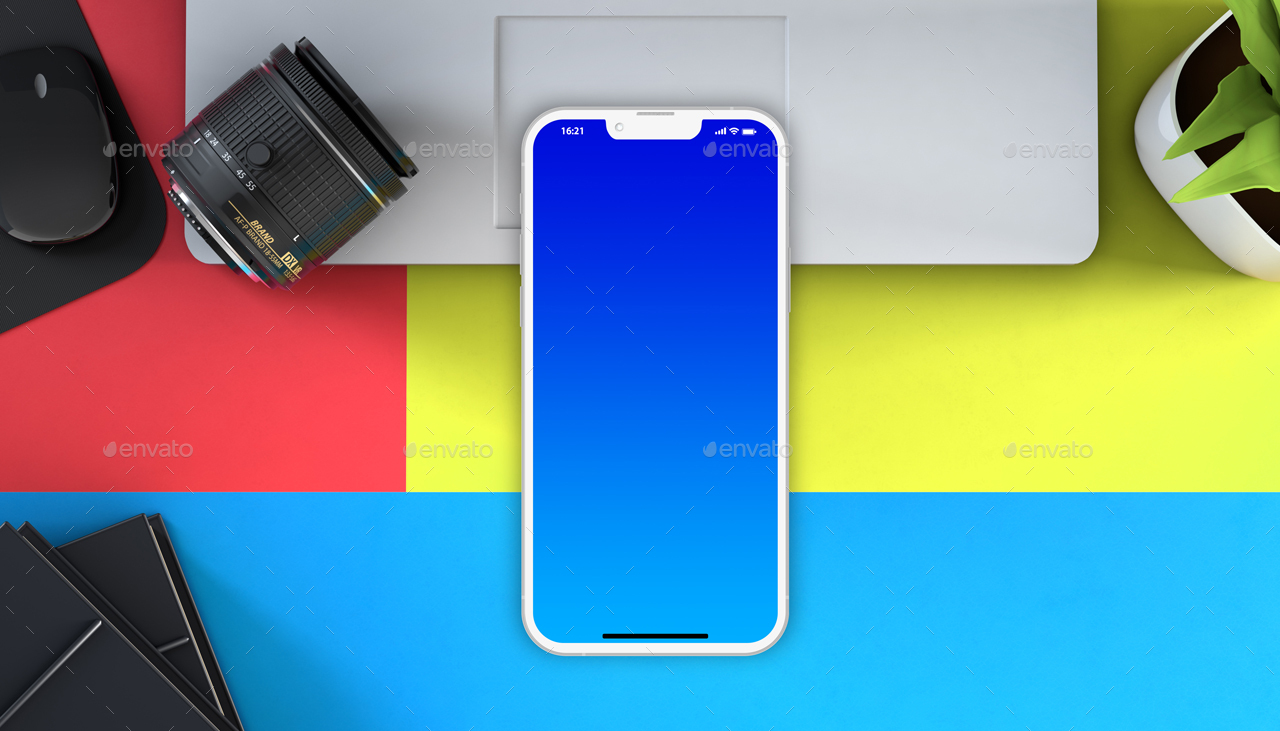 Phone 13 PSD Mock-ups with Backgrounds by Abdelrahman_El-masry